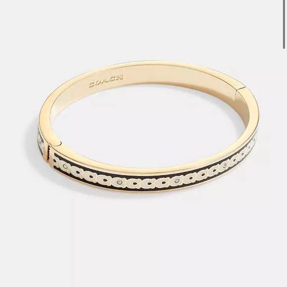 Coach 6mm Signature Enamel Bangle - Picture 1 of 1